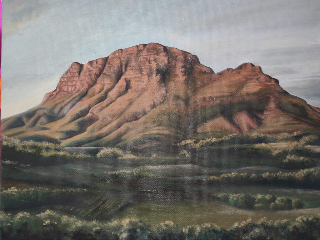 Ölgemälde Simonsberg Stellenbosch