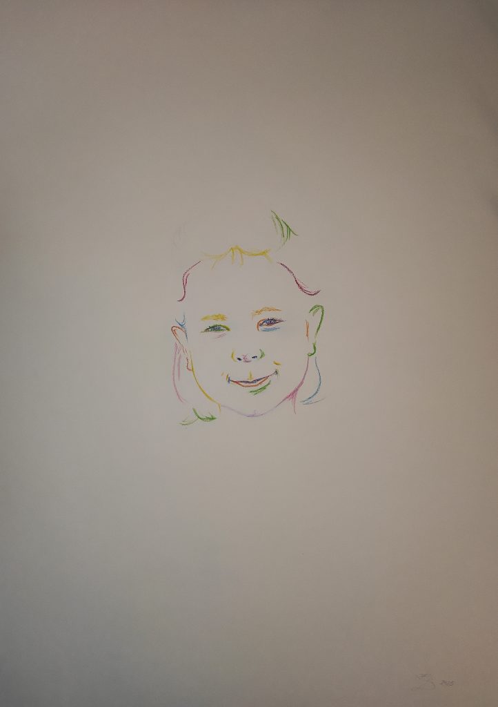 Kinderportrait Ölpastell